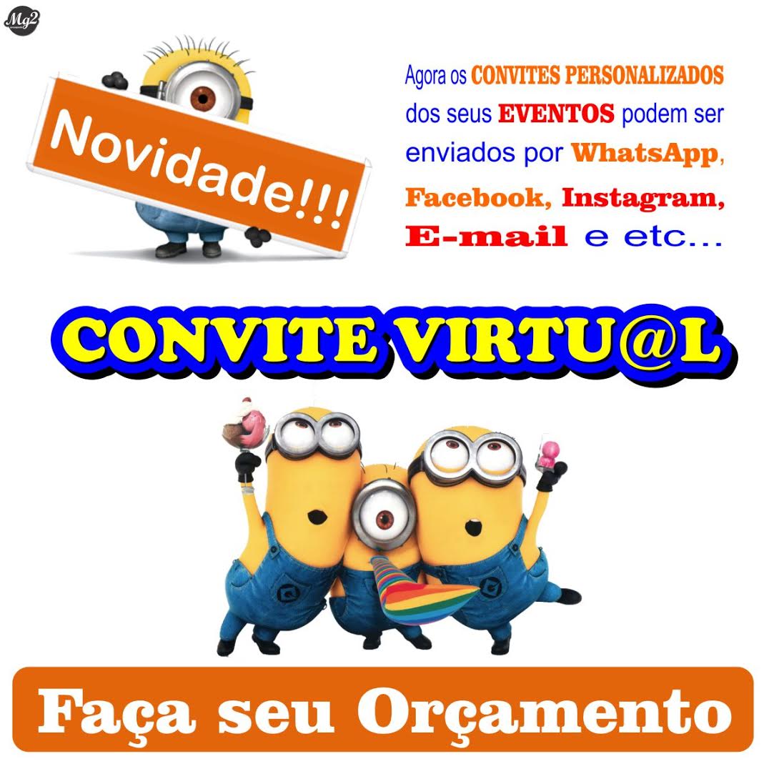 Os convites são somente virtuais?